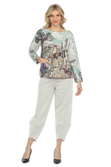  Inoah PURR-FECT DAY Quilted Long Sleeve Top T1351NB-AD96