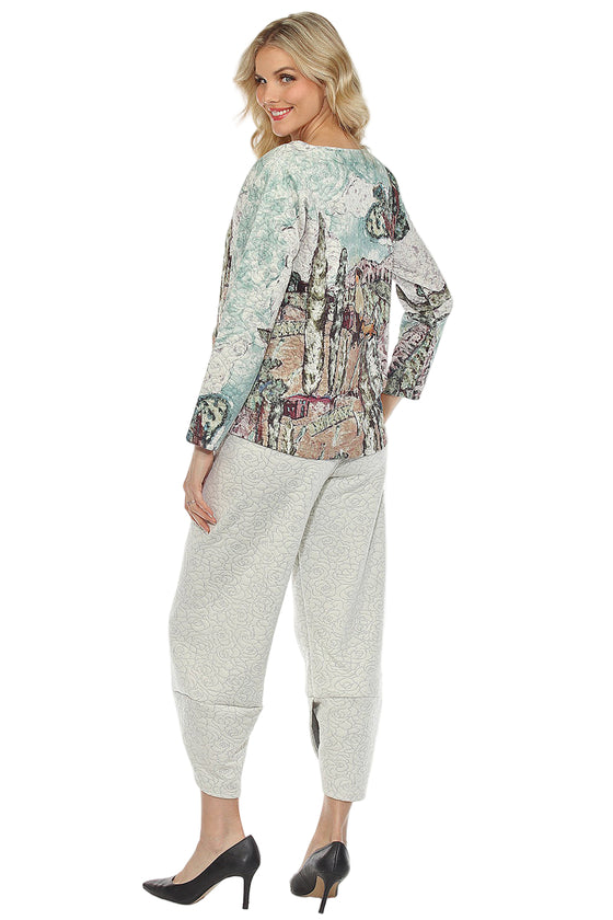 Inoah PURR-FECT DAY Quilted Long Sleeve Top T1351NB-AD96