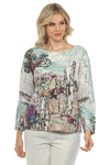 Inoah PURR-FECT DAY Quilted Long Sleeve Top T1351NB-AD96