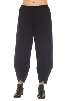  Inoah Quilted Black Tulip Hem Pant