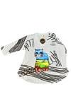 Inoah Quincy 3/4 Sleeve V-Neck A-Line Top in Sky Blue