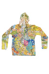 Inoah "Raya" Long Sleeve Hooded Pullover T1396MH-AE09