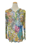 Inoah "Raya" Long Sleeve Hooded Pullover T1396MH-AE09