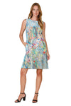 Inoah "Retro Bloom" Sleeveless Tank Dress D587FR-AE75