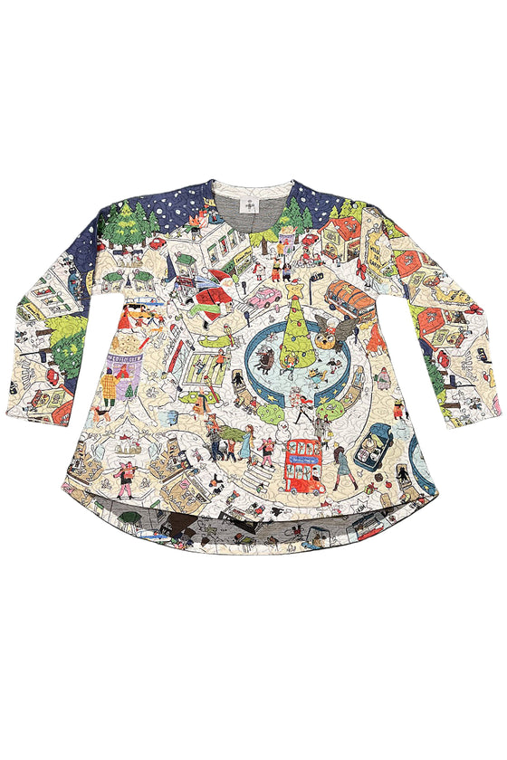 Inoah SANTA'S VILLAGE Long Sleeve Top T515NB-Z42