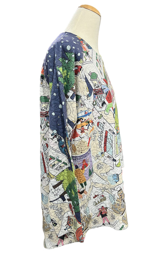 Inoah SANTA'S VILLAGE Long Sleeve Top T515NB-Z42