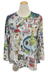 Inoah SANTA'S VILLAGE Long Sleeve Top T515NB-Z42