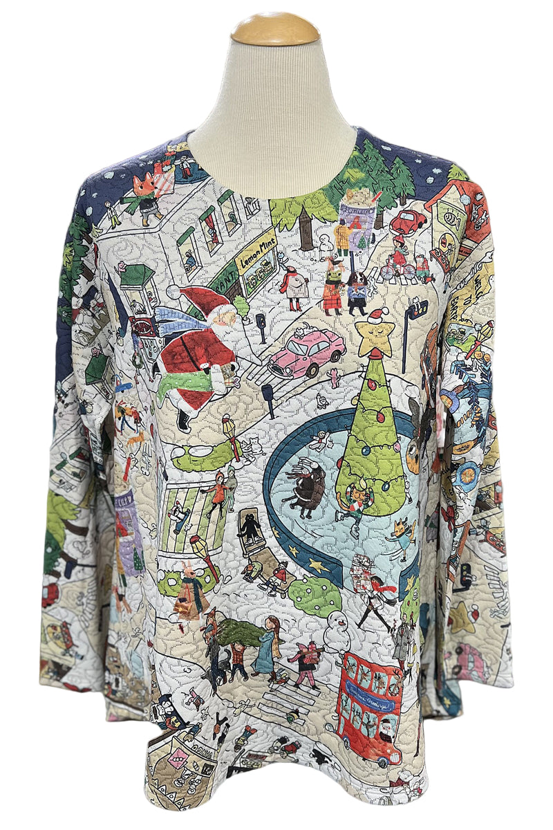  Inoah SANTA'S VILLAGE Long Sleeve Top T515NB-Z42