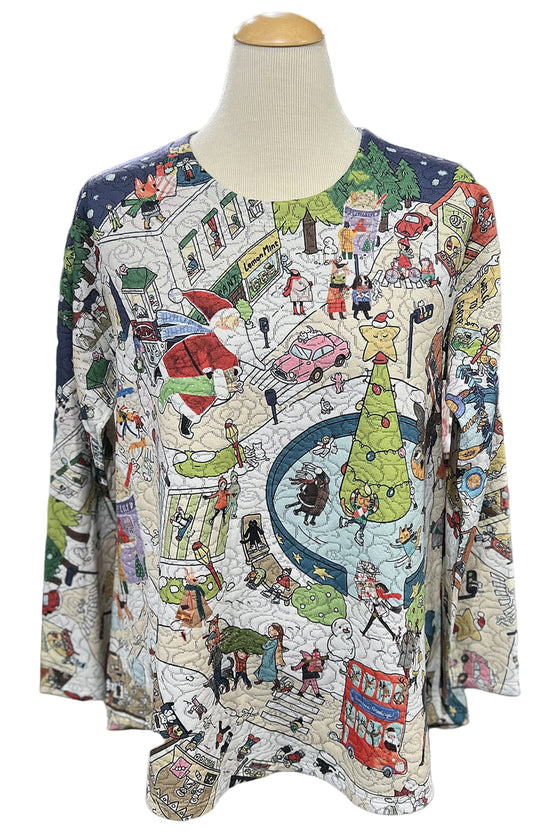 Inoah SANTA'S VILLAGE Long Sleeve Top T515NB-Z42