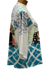Inoah Slumber Pawty 3/4 Sleeve Kimono Top Style T138K-AC27