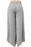 Inoah Wide Leg Palazo Pants in Solid Gray B262BR-AS