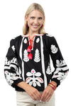 Ivy Jane Applique Top in Black Style 641492