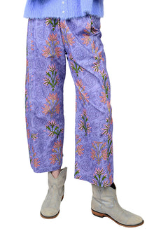  Ivy Jane Block Print Corduroy Pants in Peri Style 230032