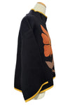 Ivy Jane Bold Flower Sweater in Black 930061