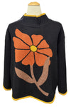 Ivy Jane Bold Flower Sweater in Black 930061