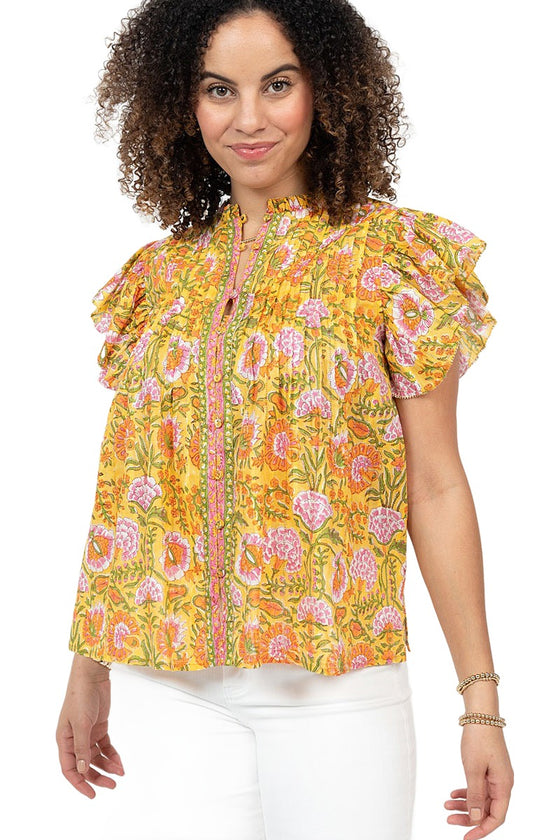 Ivy Jane Border To Border Top in Yellow - Style 650340