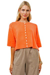 Ivy Jane Cardigan Sweater in Tangerine Style 940012