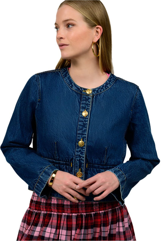 Ivy Jane Coco Denim Jacket in Indigo Style 130201