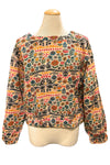 Ivy Jane Crew Neck Sweatshirt in Garden Print Style 92102