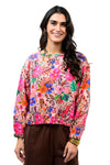 Ivy Jane Crew Neck Sweatshirt in Rich Fall Floral Style 921011