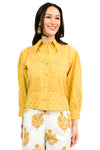 Ivy Jane Crop Shirt Jacket in Gold Style 121184
