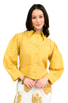 Ivy Jane Crop Shirt Jacket in Gold Style 121184