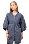 Ivy Jane Embroidered Quilted Jacket in Indigo Style 130221