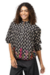 Ivy Jane Field Of Flowers Top in Black Style 630385