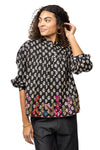 Ivy Jane Field Of Flowers Top in Black Style 630385