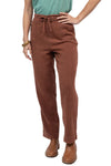 Ivy Jane Gauze Drawstring Pant in Brown Style 221131