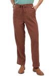 Ivy Jane Gauze Drawstring Pant in Brown Style 221131