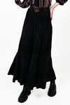 Ivy Jane Gauzee Embroidered Skirt in Black