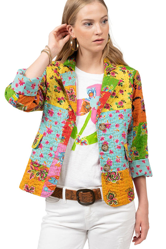 Ivy Jane Kantha Stitch Patchwork Blazer Style 140063