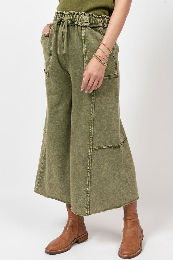 Ivy Jane Knit Easy Pant in Olive
