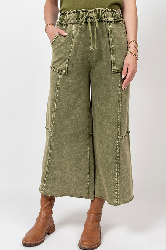 Ivy Jane Knit Easy Pant in Olive