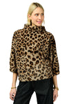 Ivy Jane Leopard Fur Popover in Brown Style 930048