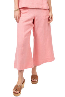  Ivy Jane Linen Slouch Pocket Pant in Geranium Style 240033