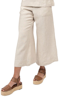  Ivy Jane Linen Slouch Pocket Pant in Natural Style 240033