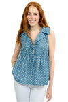 Ivy Jane Nautical On The Block Top in Blue Style 650427