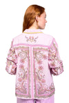 Ivy Jane Paisley Border Shirt in Pink Style 650450