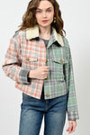 Ivy Jane Patch Plaid Jacket in Multi