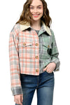 Ivy Jane Patch Plaid Jacket in Multi