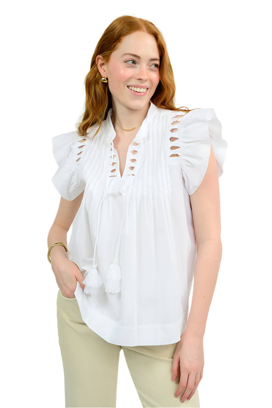Ivy Jane Pretty Perfect Top in White Style 650415