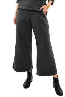  Ivy Jane Quilted Knit Pant in Charcoal Style 230024