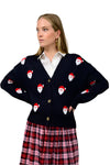 Ivy Jane Santa Sweater Cardigan in Navy Style 930041