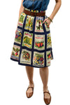 Ivy Jane Seed Packet Skirt in Navy