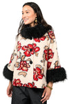 Ivy Jane Shadow Roses Jacket in Ivory Style 130235