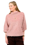 Ivy Jane Shaggy Fur Popover in Lilac Style 930052