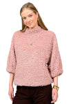 Ivy Jane Shaggy Fur Popover in Lilac Style 930052