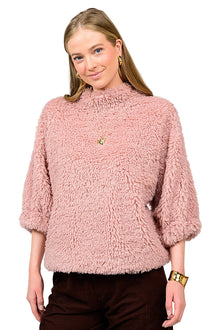  Ivy Jane Shaggy Fur Popover in Lilac Style 930052